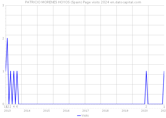 PATRICIO MORENES HOYOS (Spain) Page visits 2024 