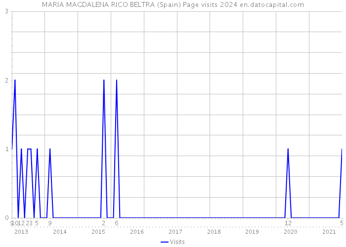 MARIA MAGDALENA RICO BELTRA (Spain) Page visits 2024 