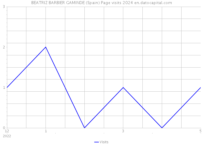 BEATRIZ BARBIER GAMINDE (Spain) Page visits 2024 