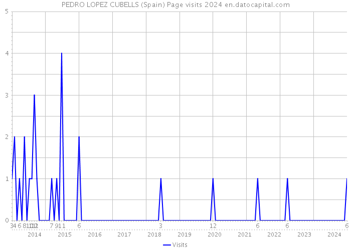 PEDRO LOPEZ CUBELLS (Spain) Page visits 2024 