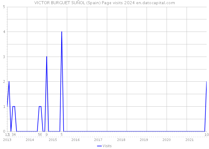 VICTOR BURGUET SUÑOL (Spain) Page visits 2024 