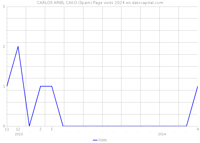 CARLOS ARIEL CAKO (Spain) Page visits 2024 
