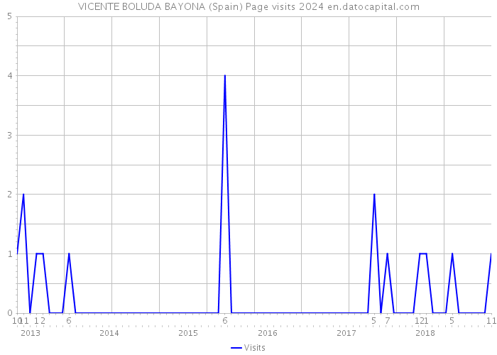 VICENTE BOLUDA BAYONA (Spain) Page visits 2024 