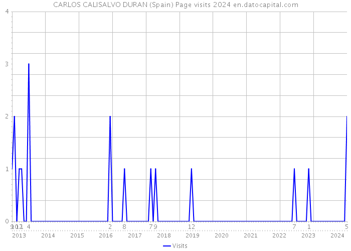 CARLOS CALISALVO DURAN (Spain) Page visits 2024 