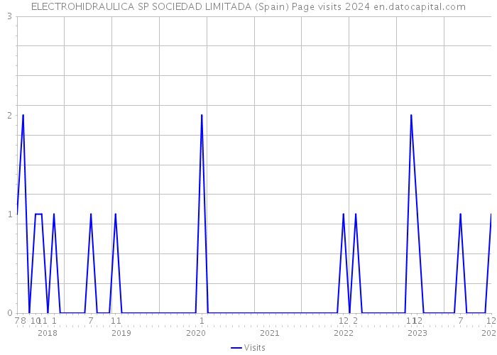 ELECTROHIDRAULICA SP SOCIEDAD LIMITADA (Spain) Page visits 2024 