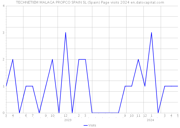 TECHNETIEM MALAGA PROPCO SPAIN SL (Spain) Page visits 2024 