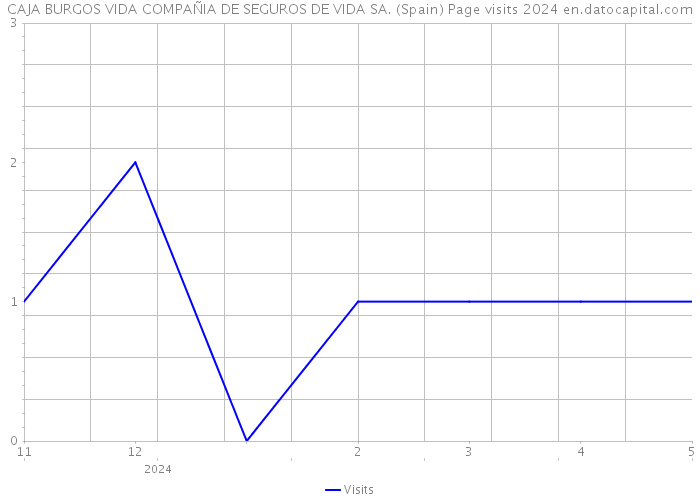 CAJA BURGOS VIDA COMPAÑIA DE SEGUROS DE VIDA SA. (Spain) Page visits 2024 