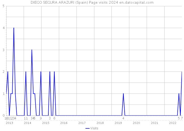 DIEGO SEGURA ARAZURI (Spain) Page visits 2024 