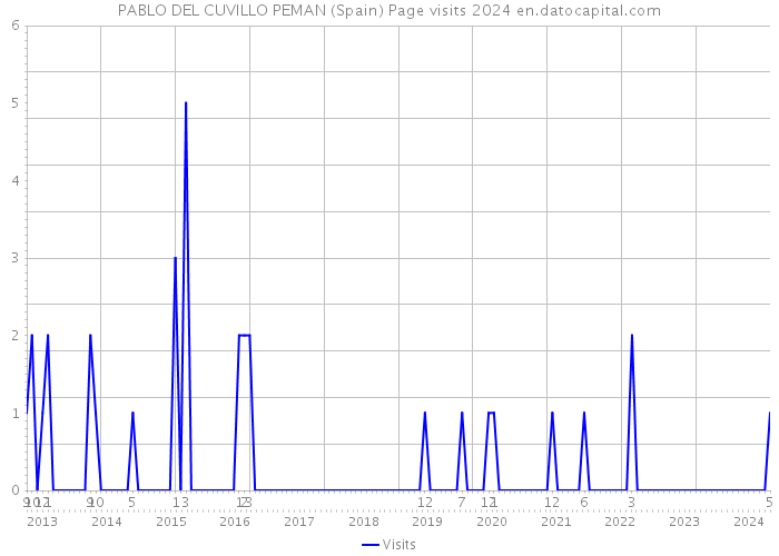 PABLO DEL CUVILLO PEMAN (Spain) Page visits 2024 