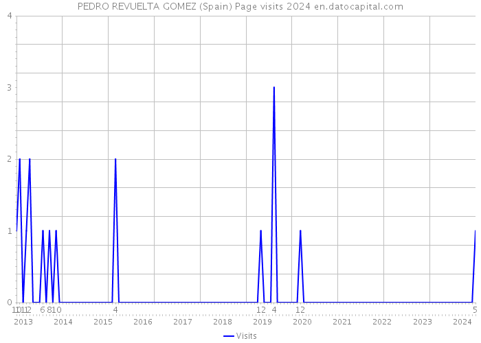 PEDRO REVUELTA GOMEZ (Spain) Page visits 2024 