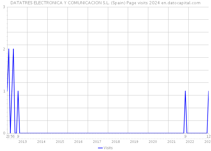 DATATRES ELECTRONICA Y COMUNICACION S.L. (Spain) Page visits 2024 