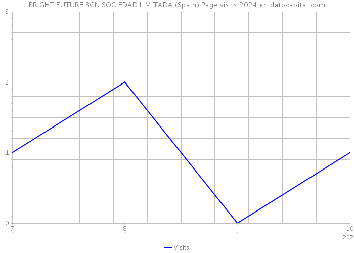 BRIGHT FUTURE BCN SOCIEDAD LIMITADA (Spain) Page visits 2024 