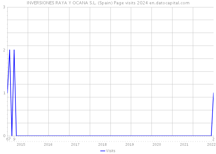 INVERSIONES RAYA Y OCANA S.L. (Spain) Page visits 2024 