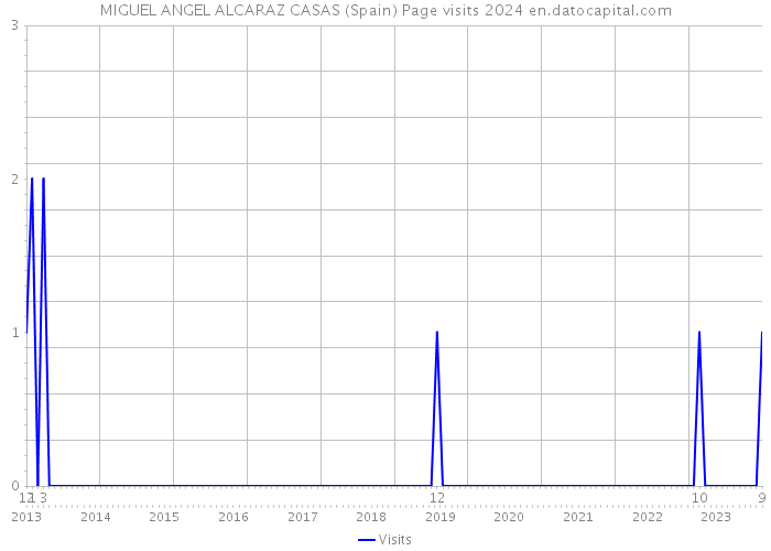 MIGUEL ANGEL ALCARAZ CASAS (Spain) Page visits 2024 