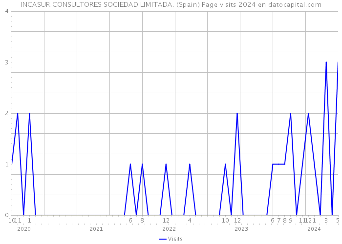 INCASUR CONSULTORES SOCIEDAD LIMITADA. (Spain) Page visits 2024 