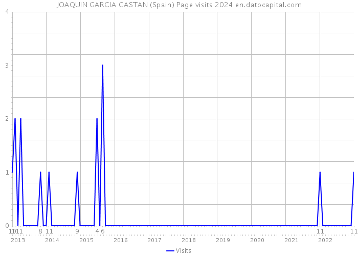 JOAQUIN GARCIA CASTAN (Spain) Page visits 2024 