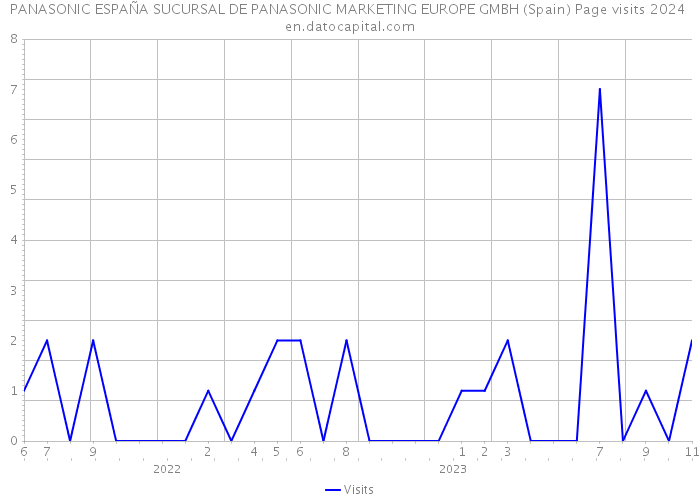 PANASONIC ESPAÑA SUCURSAL DE PANASONIC MARKETING EUROPE GMBH (Spain) Page visits 2024 