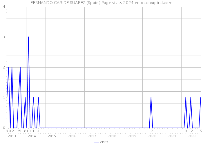 FERNANDO CARIDE SUAREZ (Spain) Page visits 2024 