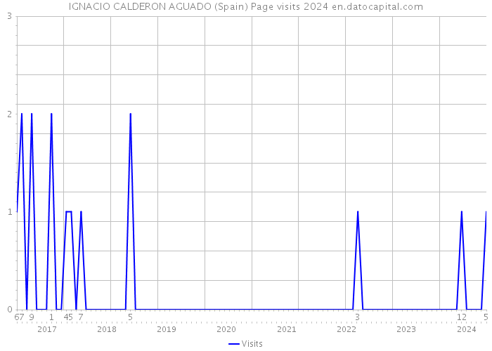 IGNACIO CALDERON AGUADO (Spain) Page visits 2024 