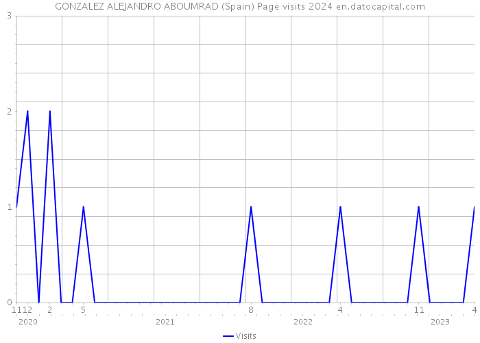 GONZALEZ ALEJANDRO ABOUMRAD (Spain) Page visits 2024 
