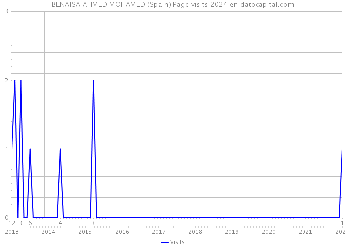 BENAISA AHMED MOHAMED (Spain) Page visits 2024 