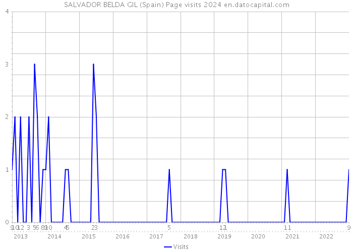 SALVADOR BELDA GIL (Spain) Page visits 2024 
