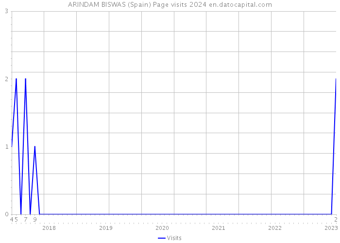 ARINDAM BISWAS (Spain) Page visits 2024 