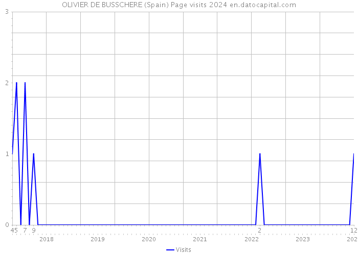 OLIVIER DE BUSSCHERE (Spain) Page visits 2024 