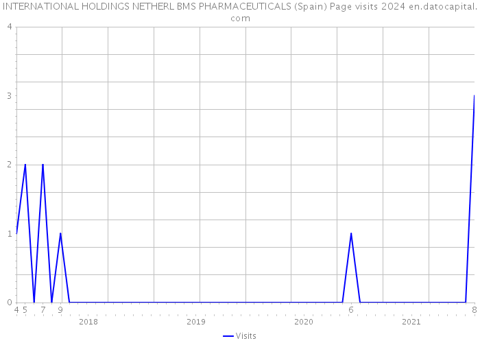 INTERNATIONAL HOLDINGS NETHERL BMS PHARMACEUTICALS (Spain) Page visits 2024 