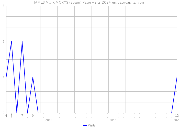 JAMES MUIR MORYS (Spain) Page visits 2024 