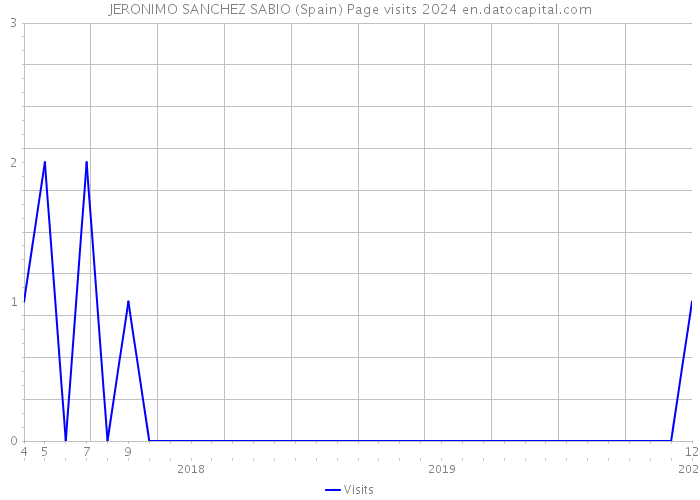 JERONIMO SANCHEZ SABIO (Spain) Page visits 2024 