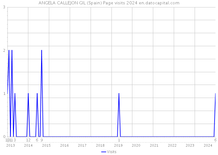 ANGELA CALLEJON GIL (Spain) Page visits 2024 