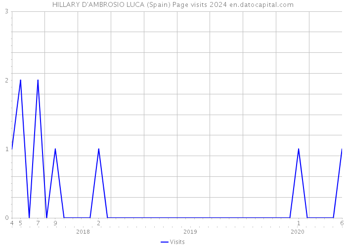 HILLARY D'AMBROSIO LUCA (Spain) Page visits 2024 