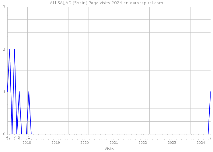 ALI SAJJAD (Spain) Page visits 2024 