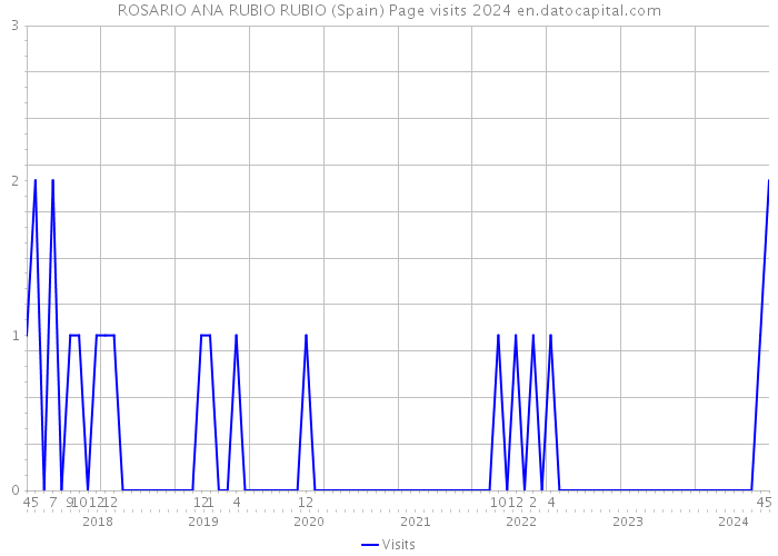 ROSARIO ANA RUBIO RUBIO (Spain) Page visits 2024 