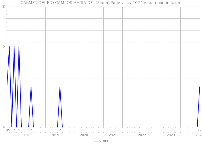 CARMEN DEL RIO CAMPOS MARIA DEL (Spain) Page visits 2024 
