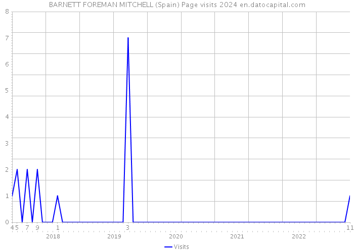 BARNETT FOREMAN MITCHELL (Spain) Page visits 2024 