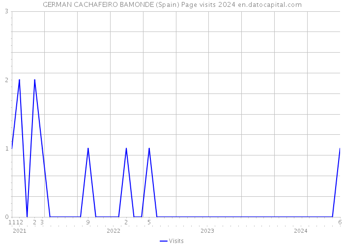 GERMAN CACHAFEIRO BAMONDE (Spain) Page visits 2024 