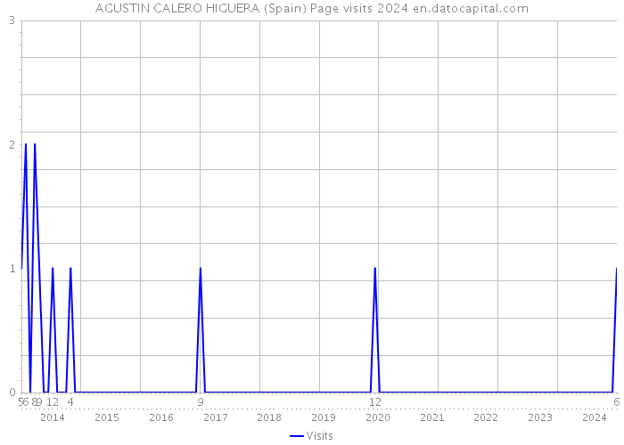 AGUSTIN CALERO HIGUERA (Spain) Page visits 2024 