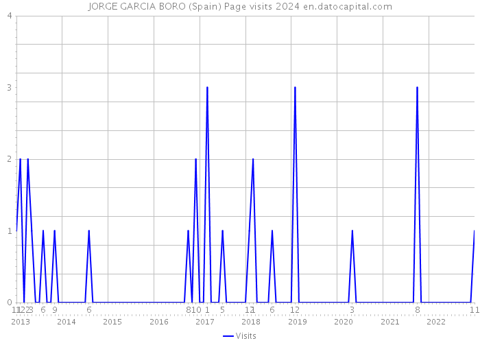 JORGE GARCIA BORO (Spain) Page visits 2024 