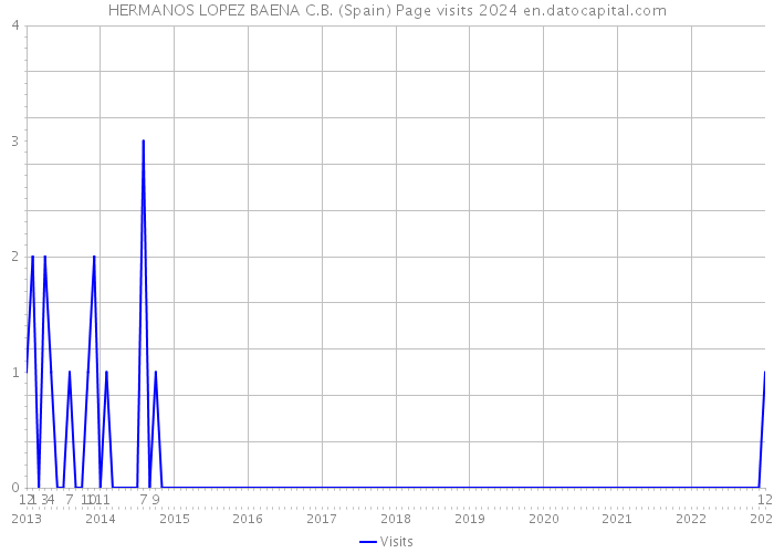 HERMANOS LOPEZ BAENA C.B. (Spain) Page visits 2024 