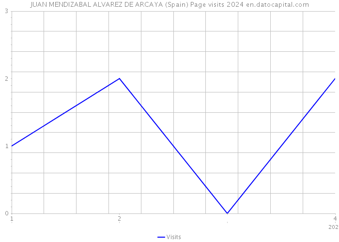 JUAN MENDIZABAL ALVAREZ DE ARCAYA (Spain) Page visits 2024 