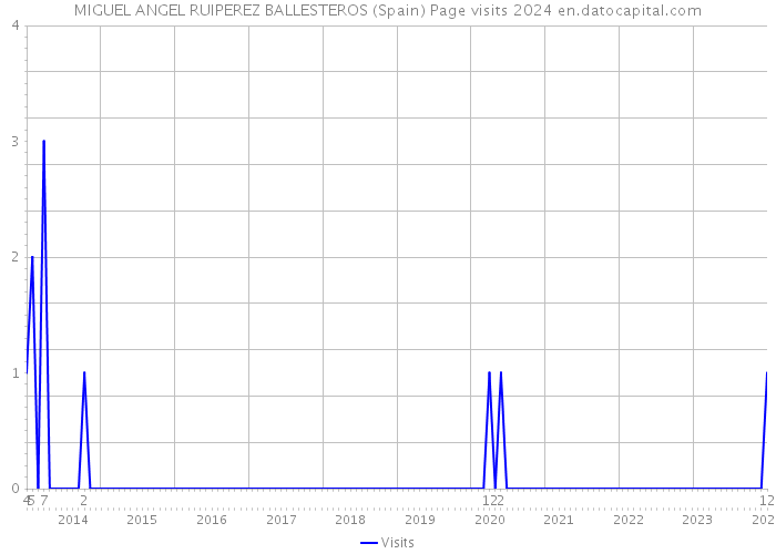 MIGUEL ANGEL RUIPEREZ BALLESTEROS (Spain) Page visits 2024 
