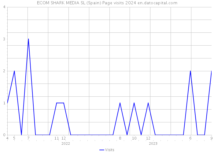 ECOM SHARK MEDIA SL (Spain) Page visits 2024 