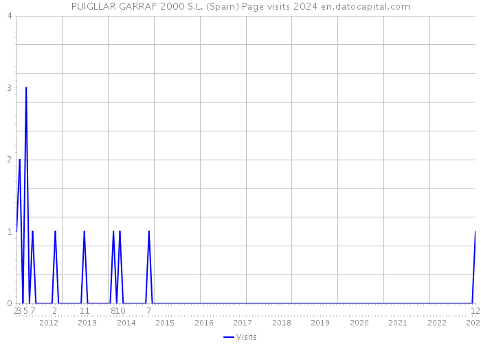 PUIGLLAR GARRAF 2000 S.L. (Spain) Page visits 2024 