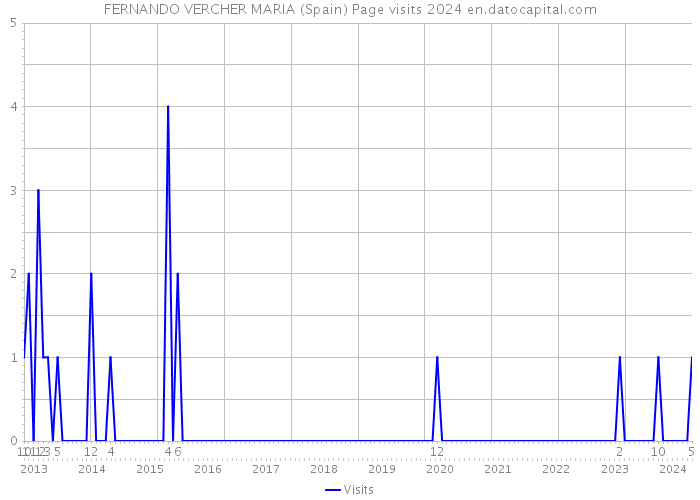 FERNANDO VERCHER MARIA (Spain) Page visits 2024 