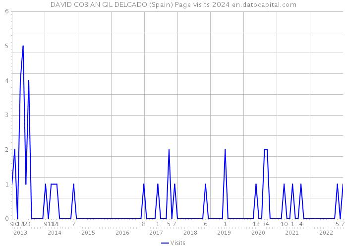 DAVID COBIAN GIL DELGADO (Spain) Page visits 2024 