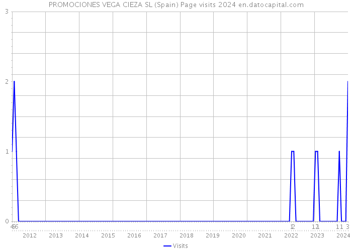 PROMOCIONES VEGA CIEZA SL (Spain) Page visits 2024 