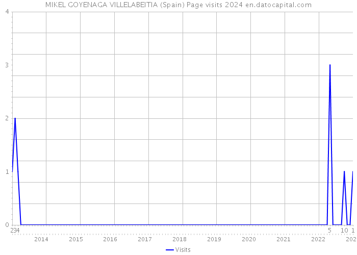 MIKEL GOYENAGA VILLELABEITIA (Spain) Page visits 2024 