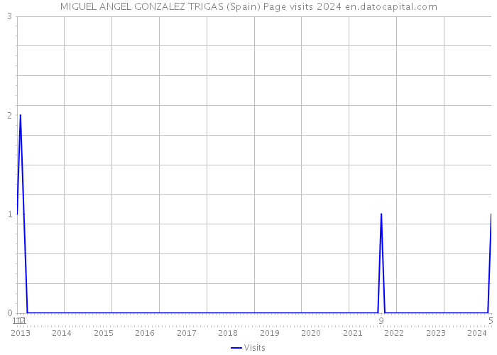 MIGUEL ANGEL GONZALEZ TRIGAS (Spain) Page visits 2024 